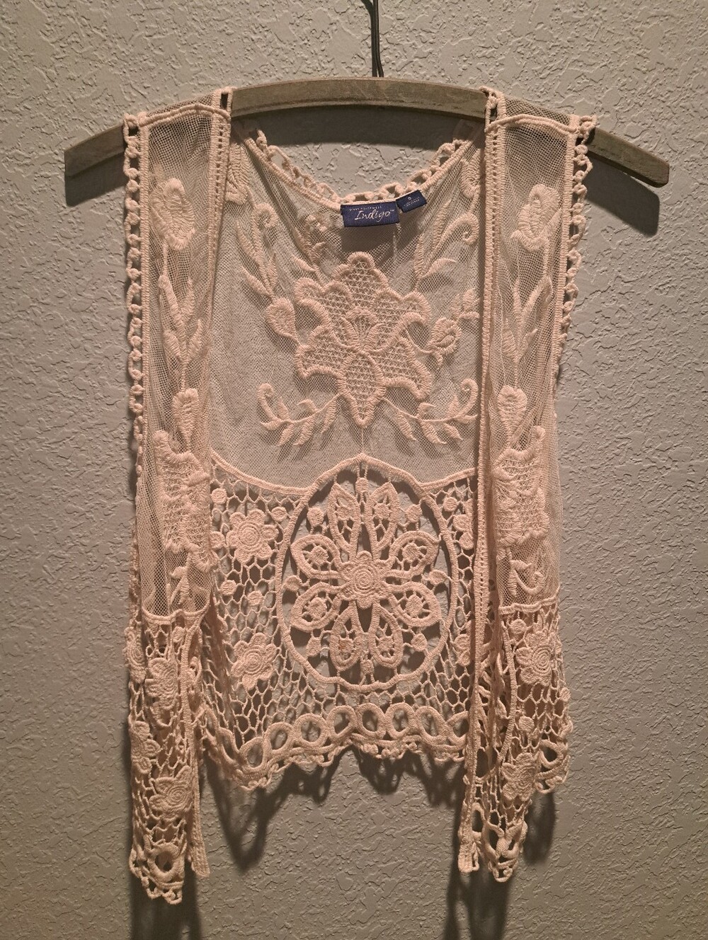 Indigo Lace Vest, Women